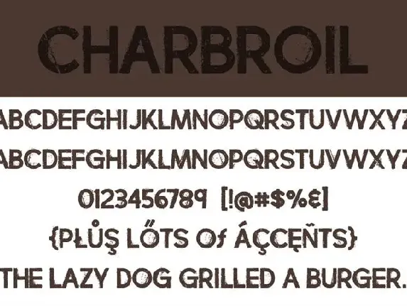 Charbroil font