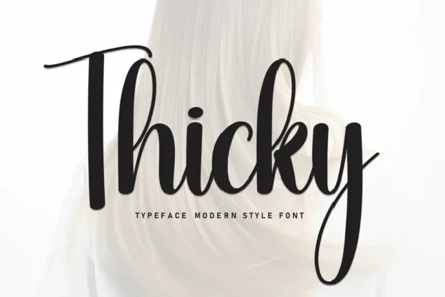 Thicky Script font