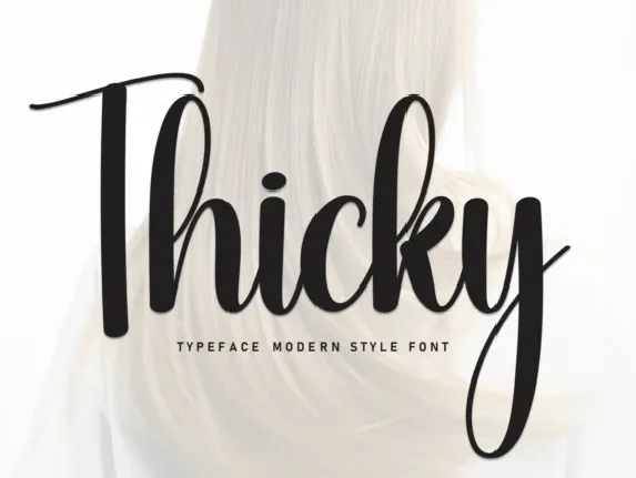 Thicky Script font