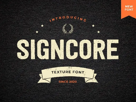 Signcore font