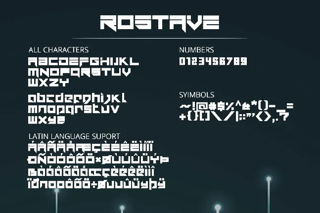 Rostave font