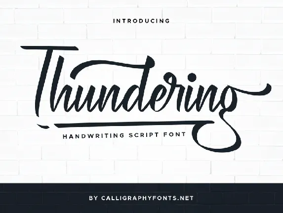 Thundering Demo font