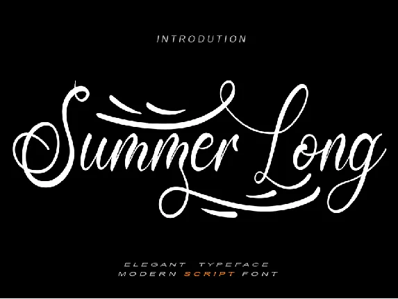 Summer Long font