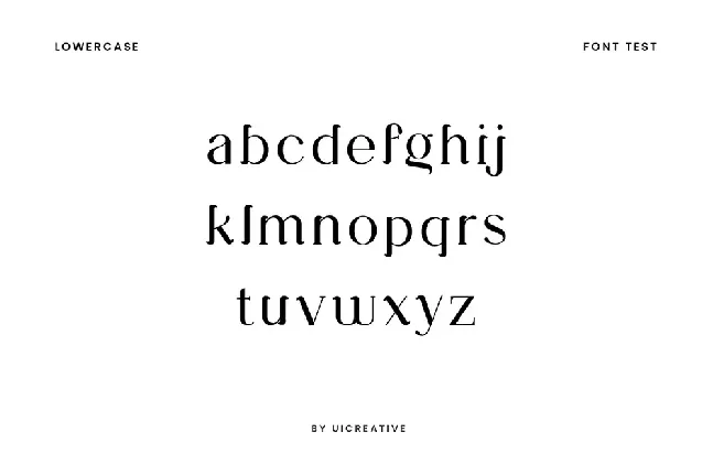 Kinematical font