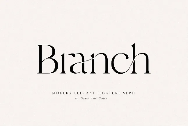 Branch font