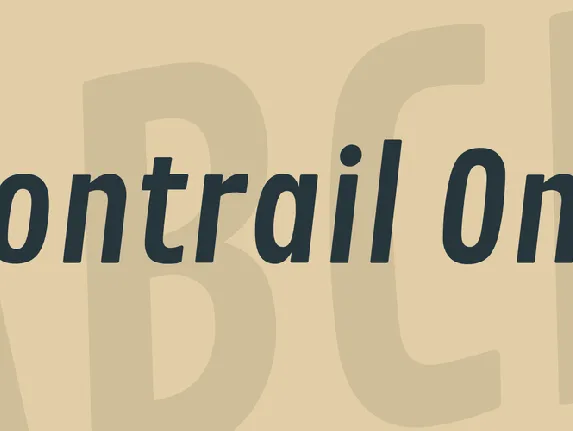 Contrail One font