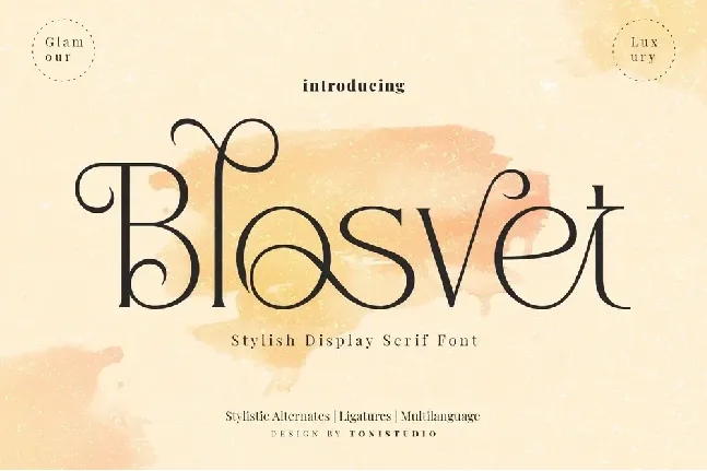 Blosvet font