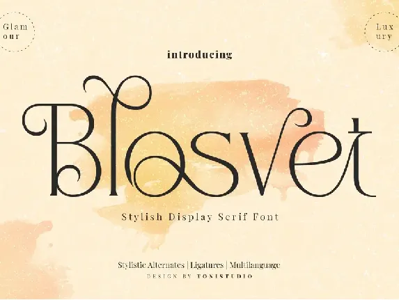 Blosvet font