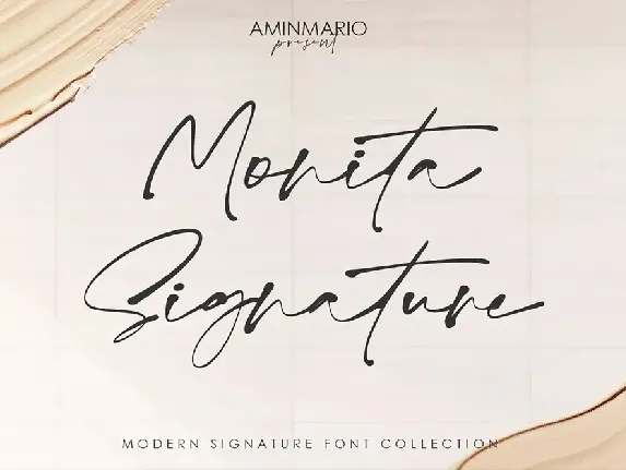 Monita Signature font