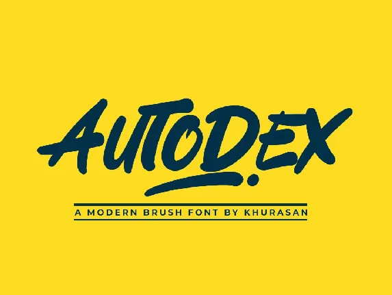 Autodex font