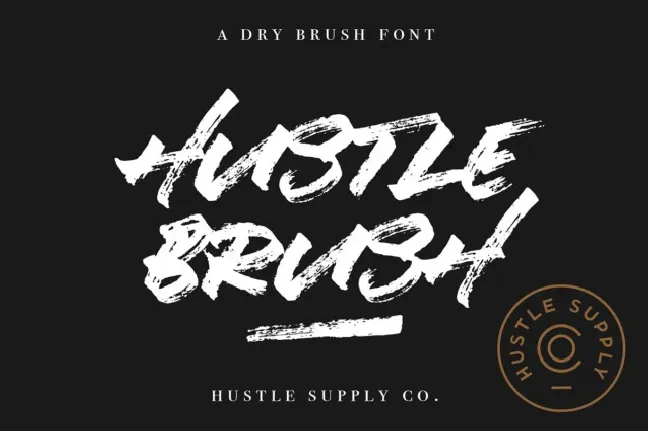 Hustle Brush font