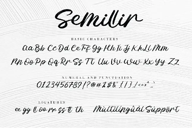 Semillir font