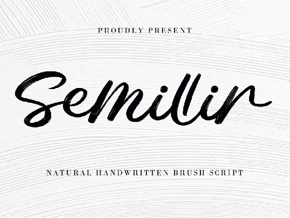 Semillir font