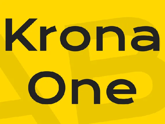 Krona One font