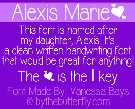 Alexis Marie font