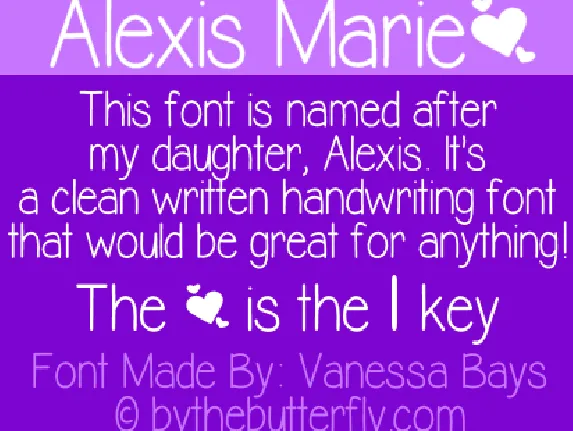 Alexis Marie font