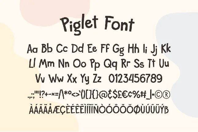 Piglet font