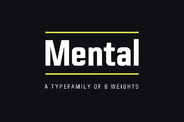 Mental Family font