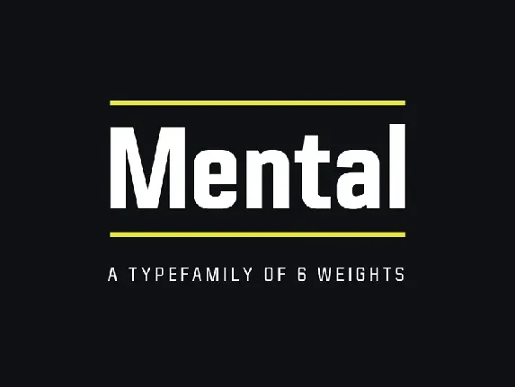 Mental Family font