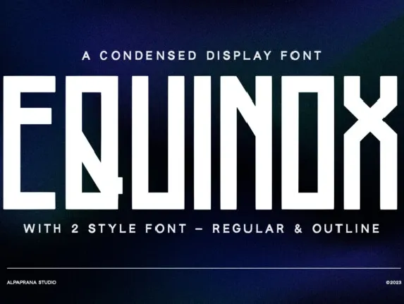 Equinox Typeface font