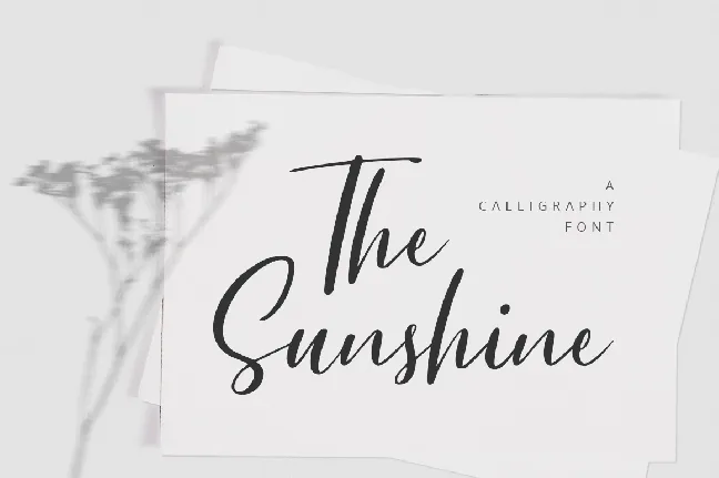 The Sunshine font