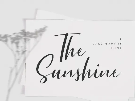 The Sunshine font