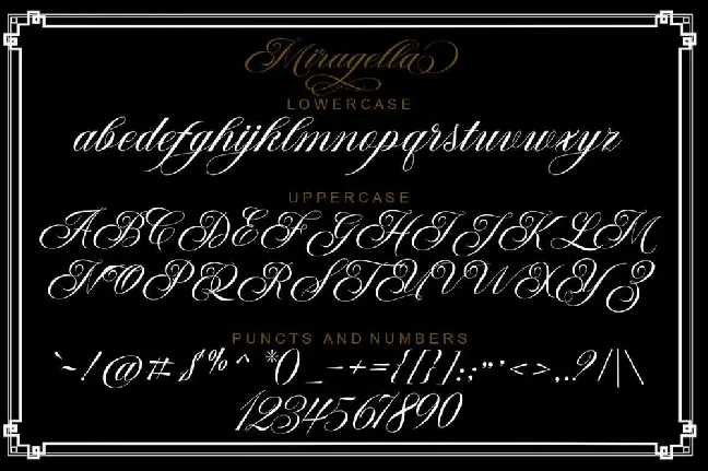 Miragella font