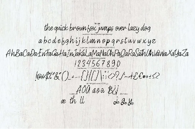 Acusted font