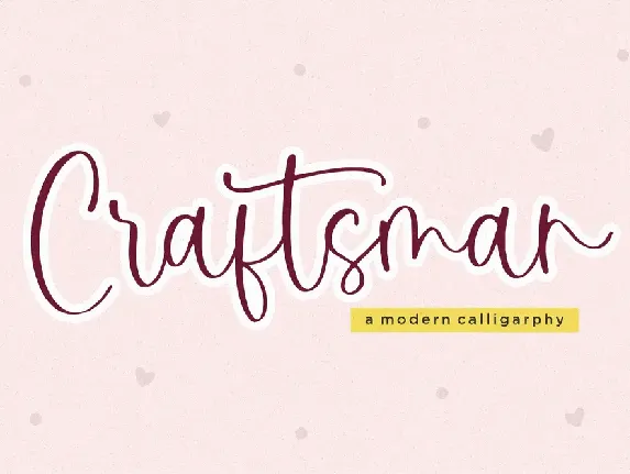 Craftsman font