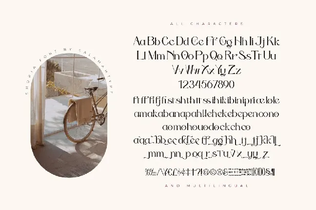 Shopia font