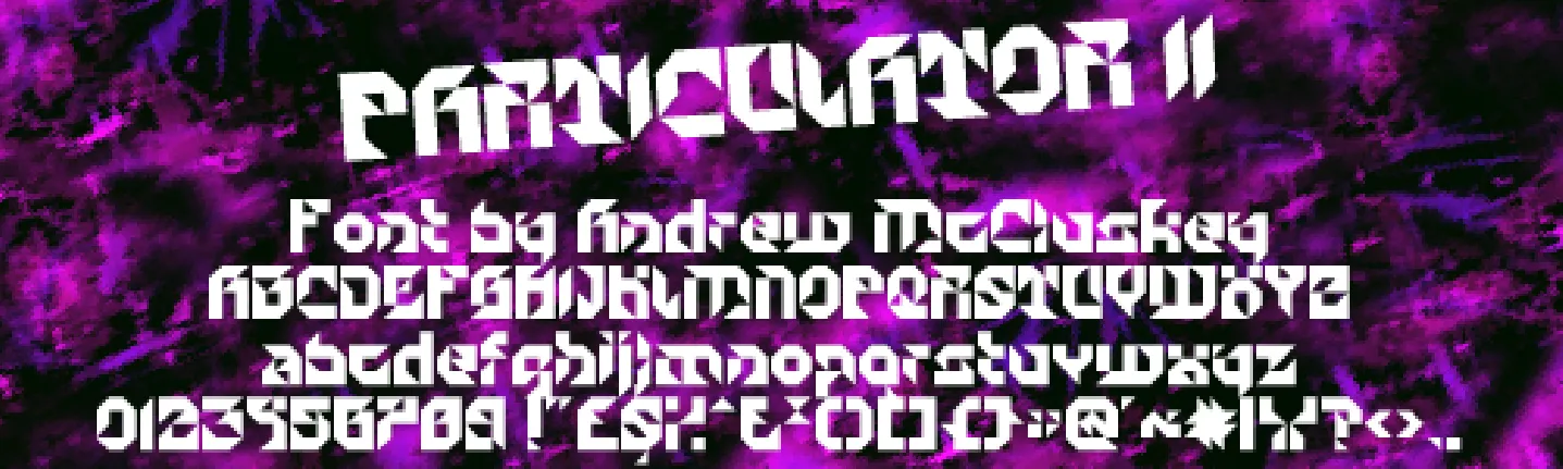 Particulator II font