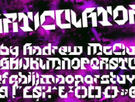 Particulator II font