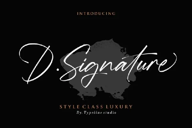 D.Signature font