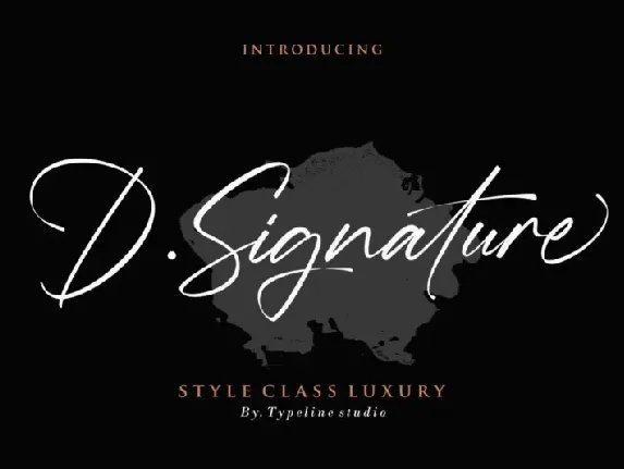 D.Signature font