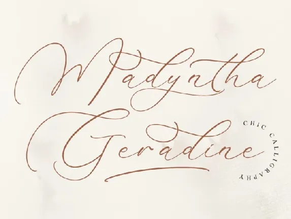 Madyntha Geradine font