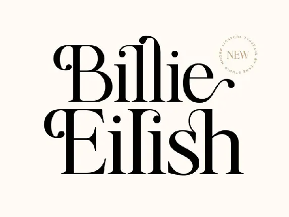 Billie Eilish font