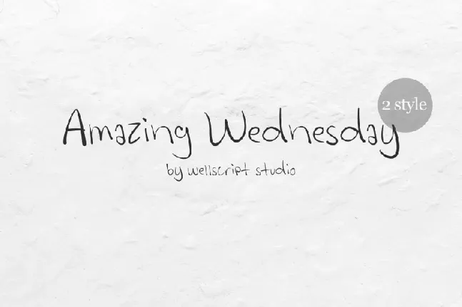 Amazing Wednesday font