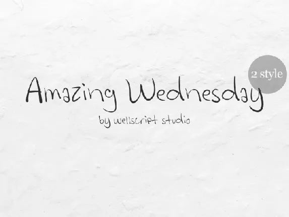 Amazing Wednesday font