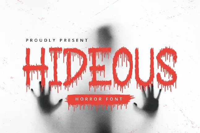 Hideous – Horror Display font