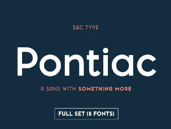 Pontiac Family font