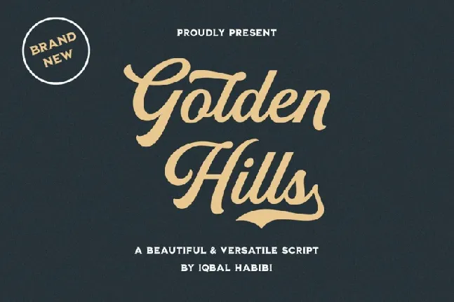 Golden Hills Script font