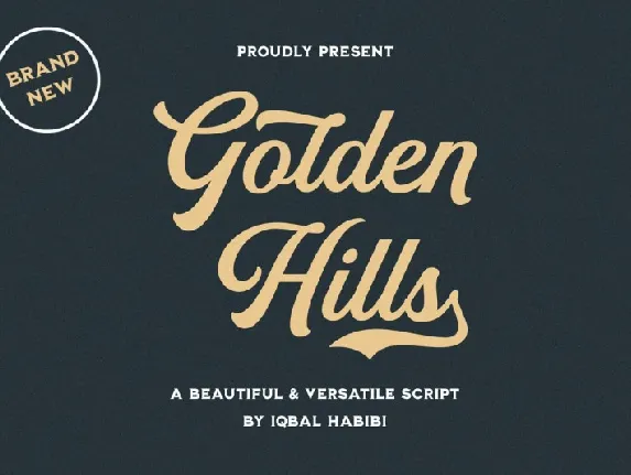 Golden Hills Script font