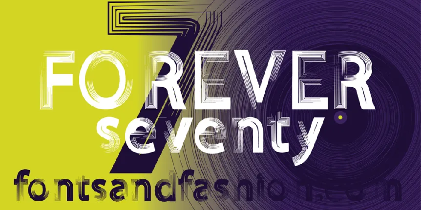 FOREVER 7entin font