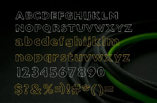 Outline font