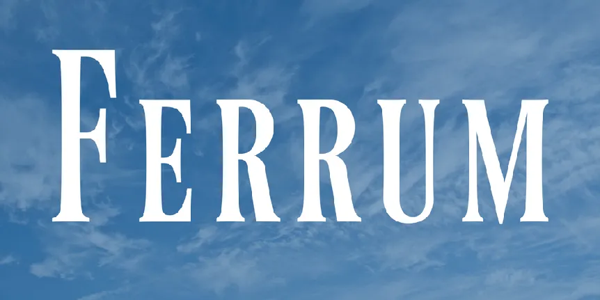 Ferrum font