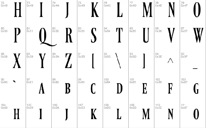 Ferrum font