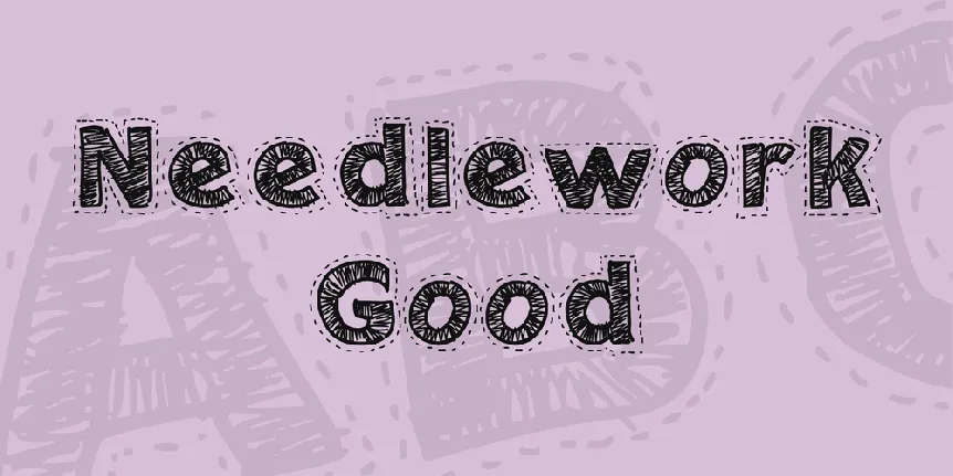 Needlework Good font