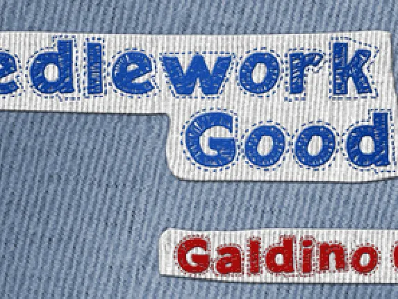 Needlework Good font