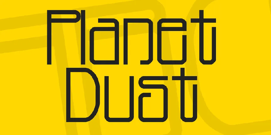 Planet Dust font