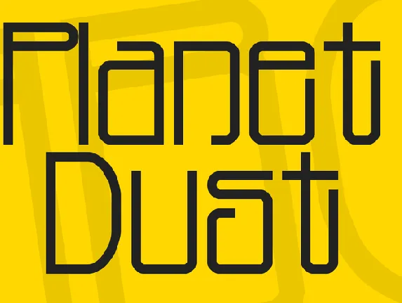 Planet Dust font